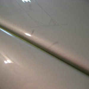 What a touch up looks like when using a brush