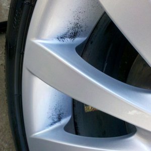 BMW 650i wheel after wash