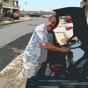 Cousin David's Mercedes