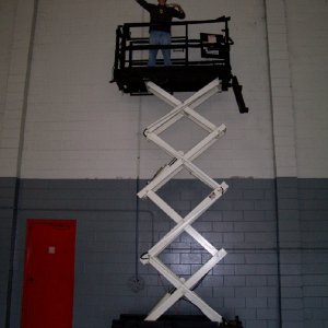 One of our scissor lifts