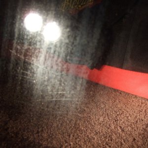 Glass shower door water spots