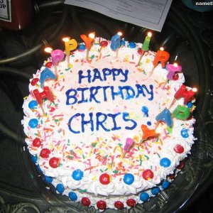Happpy Birthday Cake Chris