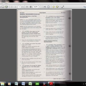 OEM Paint Correction Procedures- Environmental- 2006