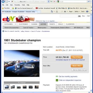 1951 Studebaker on eBay