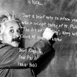 EinsteinNoteofThanksToNick