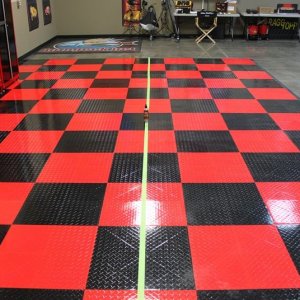 Waxing RaceDeck Tiles at Autogeek.net