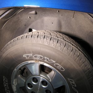 Wheel well before Tar-X