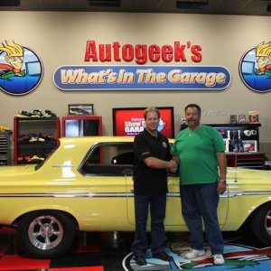1963 Plymouth Fury Burning Out on What's in the Garage TV Show with Mike Ph
