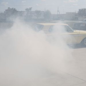 1963 Plymouth Fury Burning Out on What's in the Garage TV Show with Mike Ph