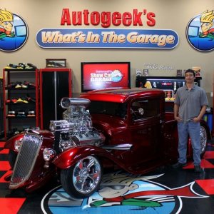 Hemi Engine in a 1934 Ford on the set of Autogeek's &quot;What's in the