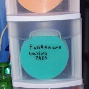 and a place to store towels and pads!