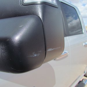 mirror damaged at dealership
