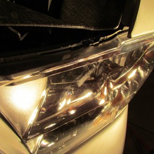 headlight lens contaminant