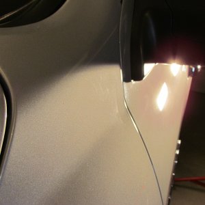 discoloration or marring in paint