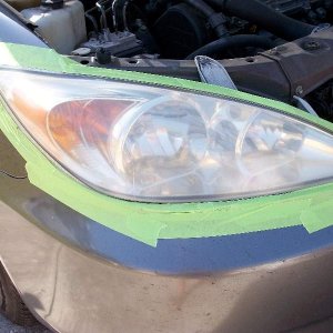 '03 Camry Headlight Restoration