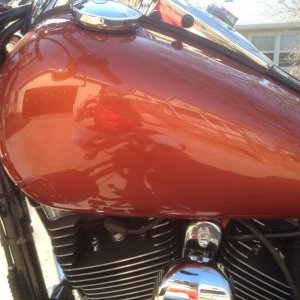 Harley Paint Correction Sedona Orange