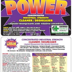 Purple Power label states it is not for use on car paint