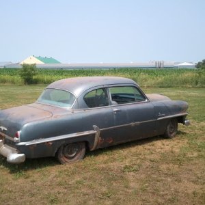 1954 Plymouth Savoy and Sniper