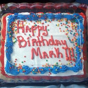 Mark Birthday Cake