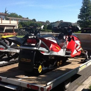 Loaded up and ready for the white gold