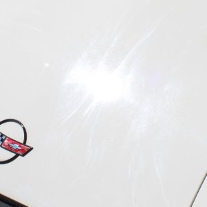 Holograms in a Corvette Rotary Buffer Swirls