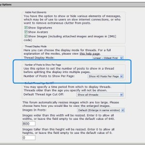 Posts per page