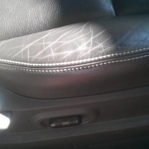 Dirty Leather Passenger Seat 1