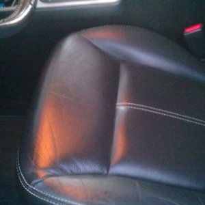 Clean Leather Drivers Seat 1