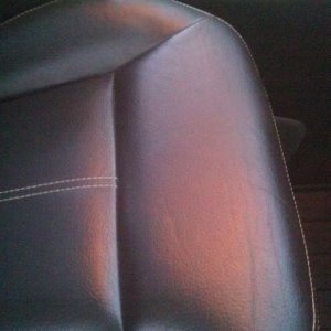 Clean Leather Passenger Seat 1