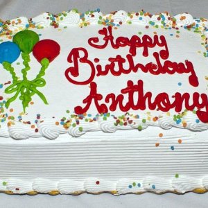 Anthony Birthday Cake