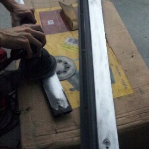 B4 sanding, after sanding - B4 paint