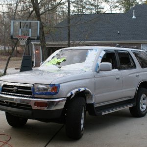 Removed Pinstriping and prepared for buffing