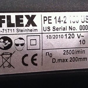 Number #1 serial number Flex PE14-2-150 Rotary Polisher