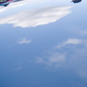 Cloud reflections on my new shine