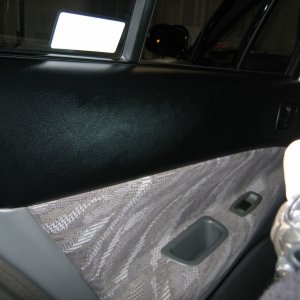The door with the Ultima Interior Guard still wet