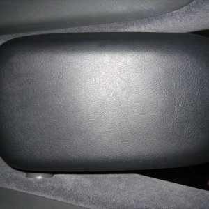 Center Console lid after Ultima Interior Guard has dried