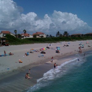 At the beach