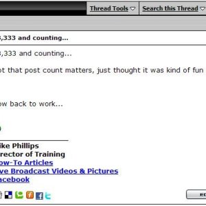 Not that post count matters Mike Phillips