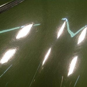Scratched British Racing Green