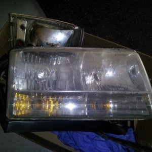 Headlights B4  buffing n polishing