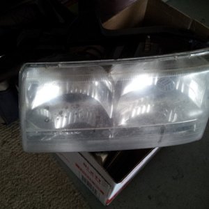 Headlights B4  buffing n polishing