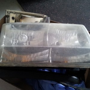 Headlights B4  buffing n polishing