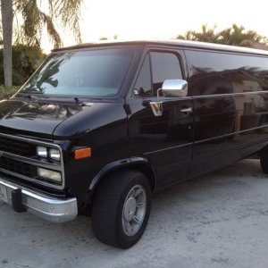 Black Van with a 454