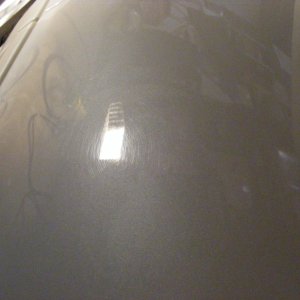 Driver door before polish