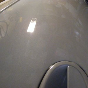Driver's door after polish