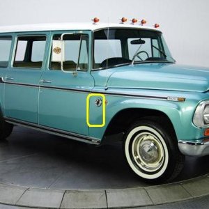 1968 Travelall Gas Stain