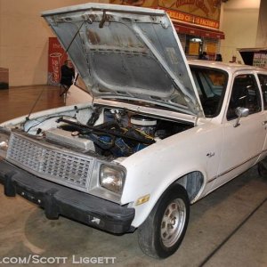 Cadillac engine in a Chevette