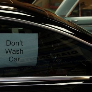 DONT WASH CAR !!!!!!!!!!!