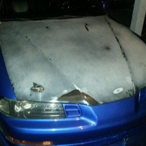Oxidized Carbon Fiber Hood Mike Phillips CarbonFiber