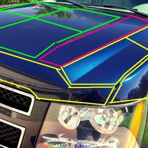 How to section a Chevy Truck Hood